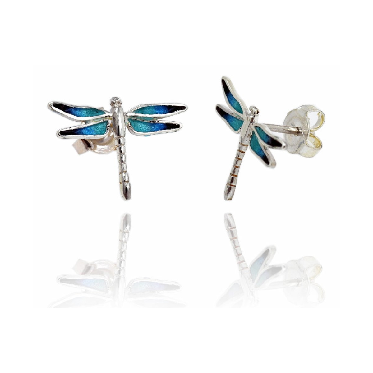 Dragonfly blue little earring van Arior Barcelona