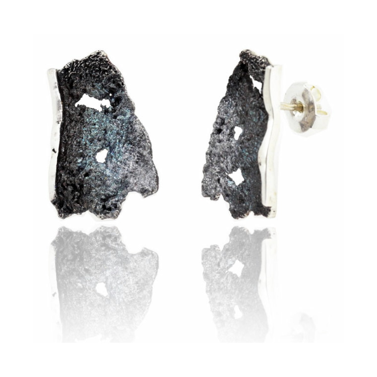 Medium grey Intenzza earrings van Arior Barcelona