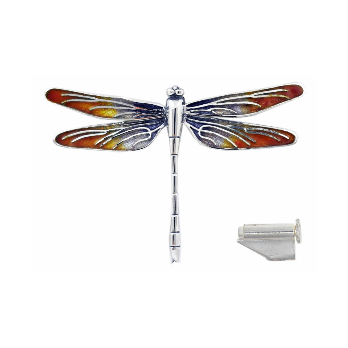 Large Violet-Pink Dragonfly Brooch van Arior Barcelona
