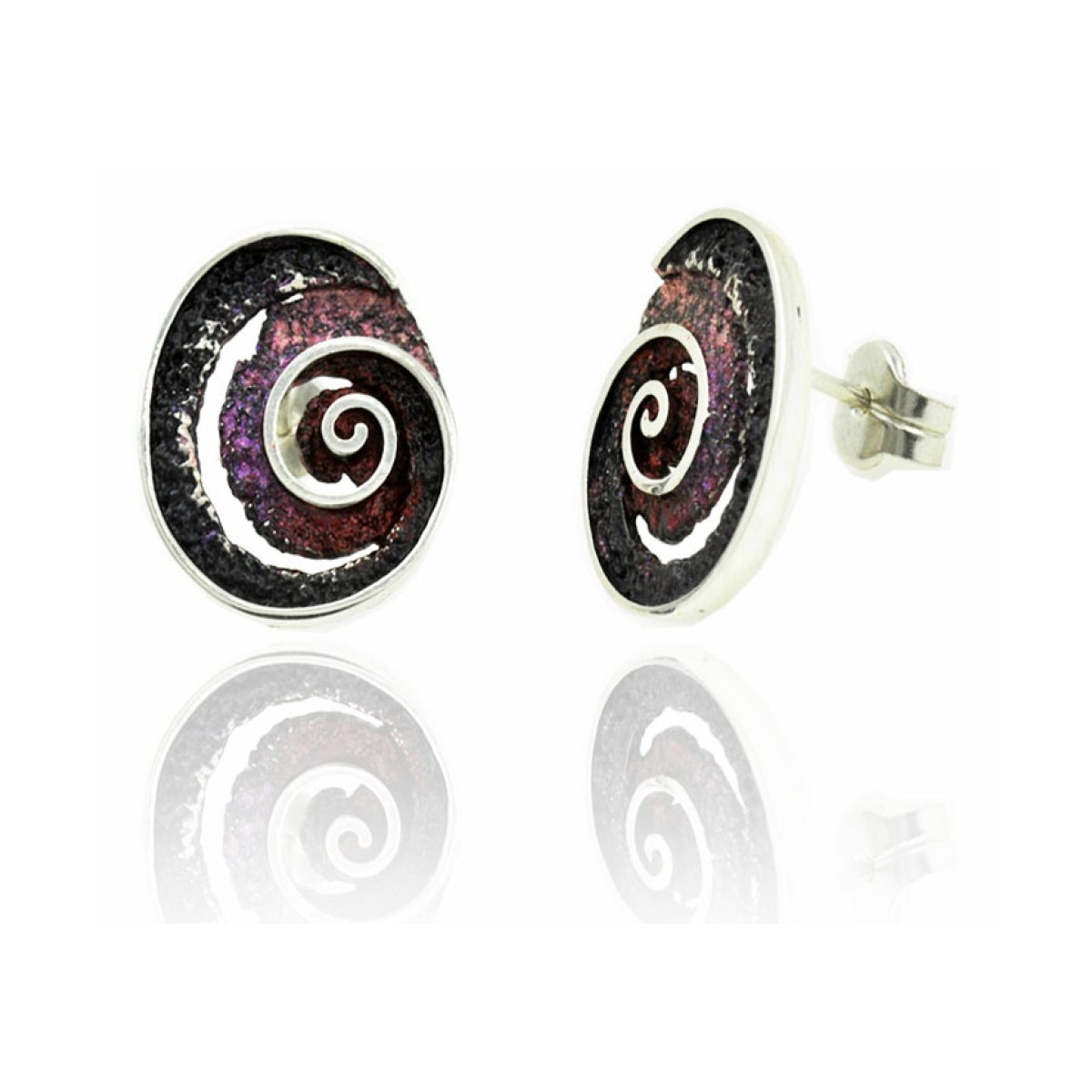 Riera red big earring van Arior Barcelona