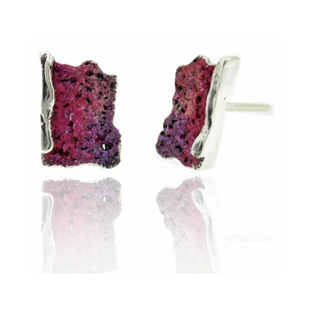 Intenzza Boreal pink small earrings van Arior Barcelona