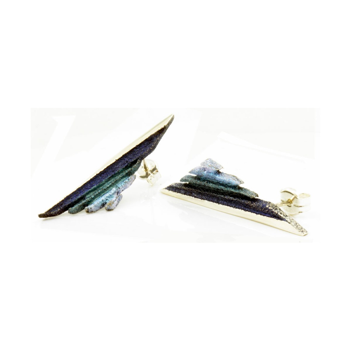 Dana blue big earring van Arior Barcelona