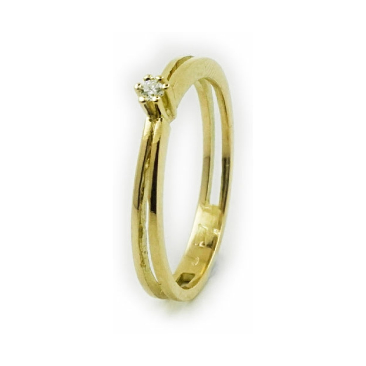 Gold Ednic Ring with Diamond van Arior Barcelona