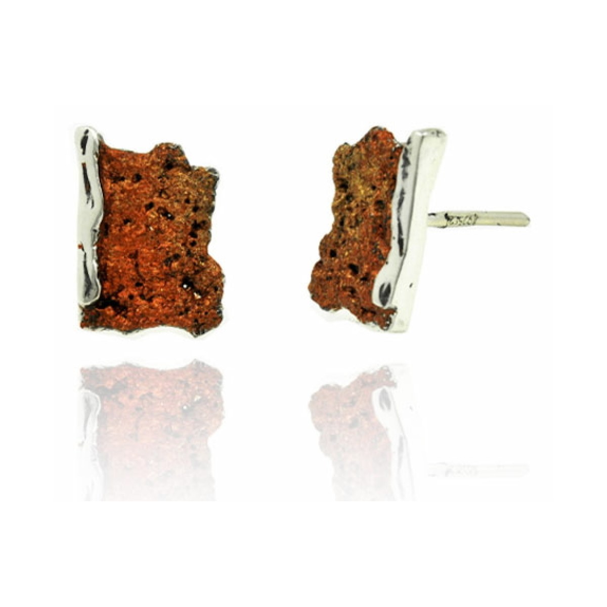 Small ochre Intenzza earrings van Arior Barcelona