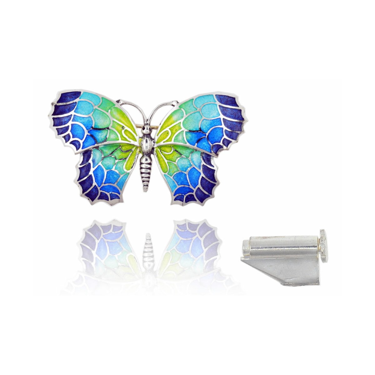 Medium Colorful Menorca Butterfly Brooch van Arior Barcelona