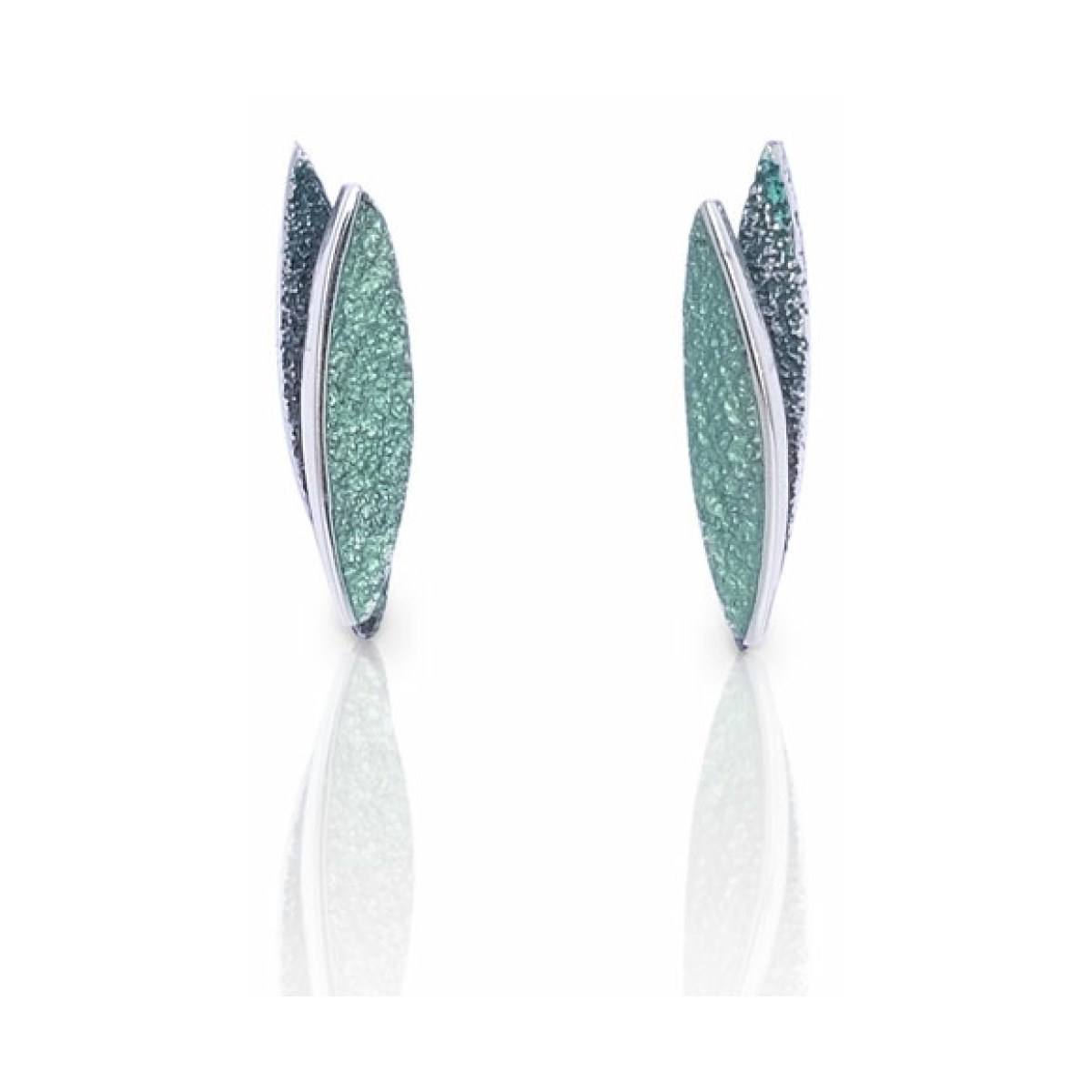 Lara green small earring van Arior Barcelona