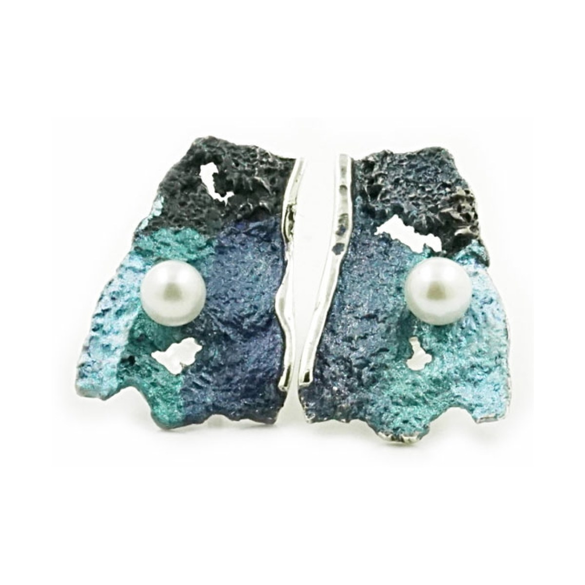 Medium Formentera-blue Intenzza earrings van Arior Barcelona