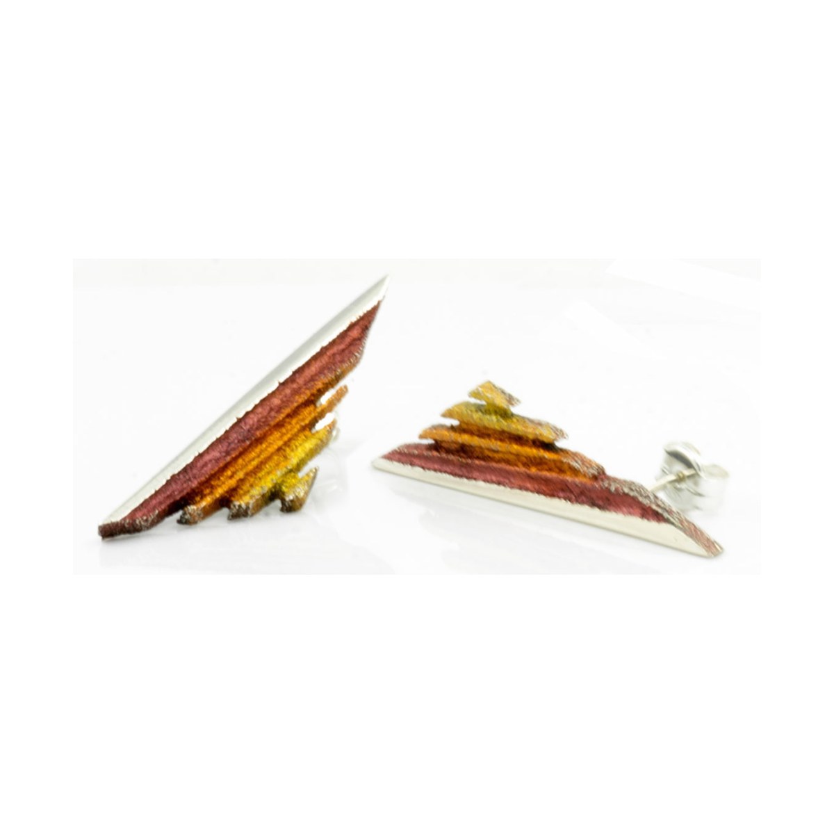 Dana ochre big earring van Arior Barcelona