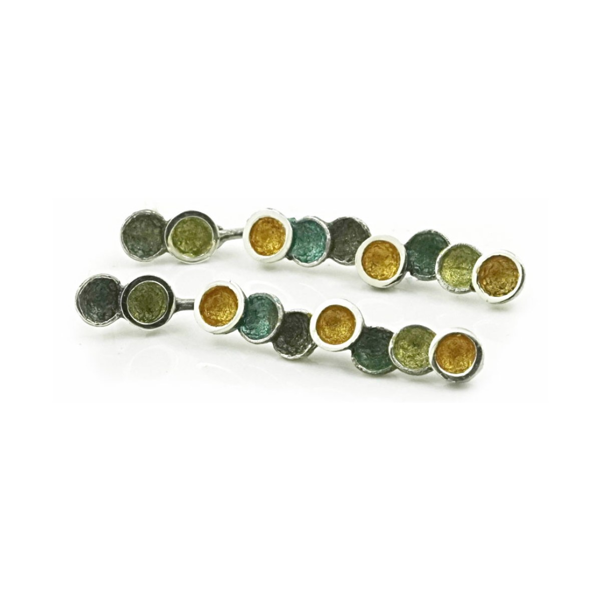 Singular green 2 pieces small 9R Earring van Arior Barcelona