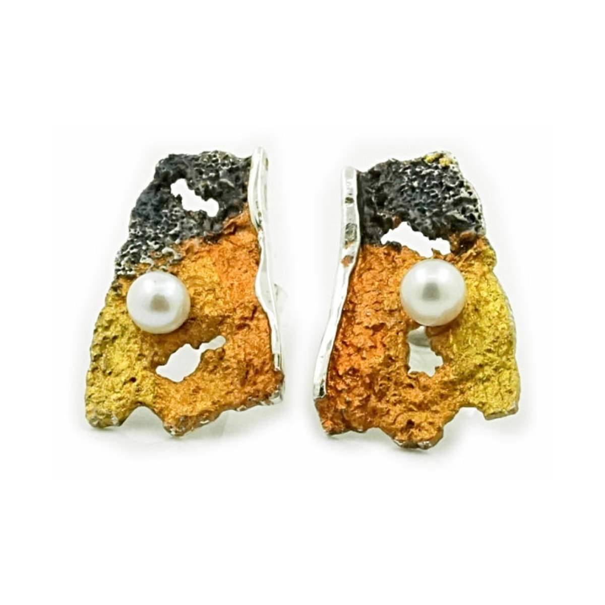 Medium ochre Intenzza earrings van Arior Barcelona