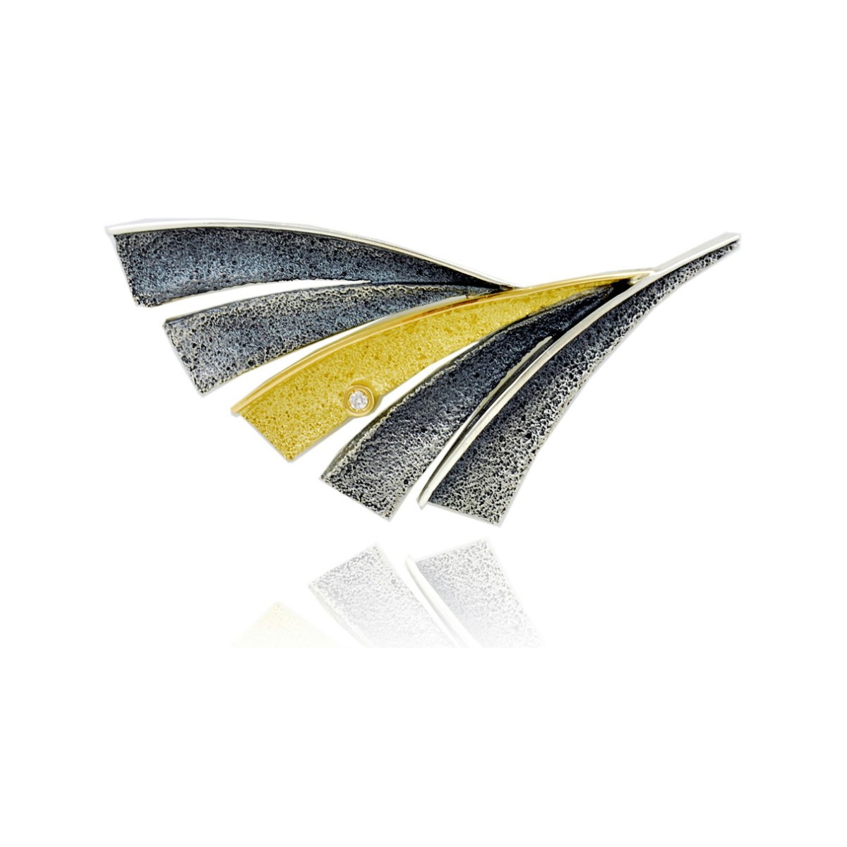 Fenix silver&gold pendant van Arior Barcelona
