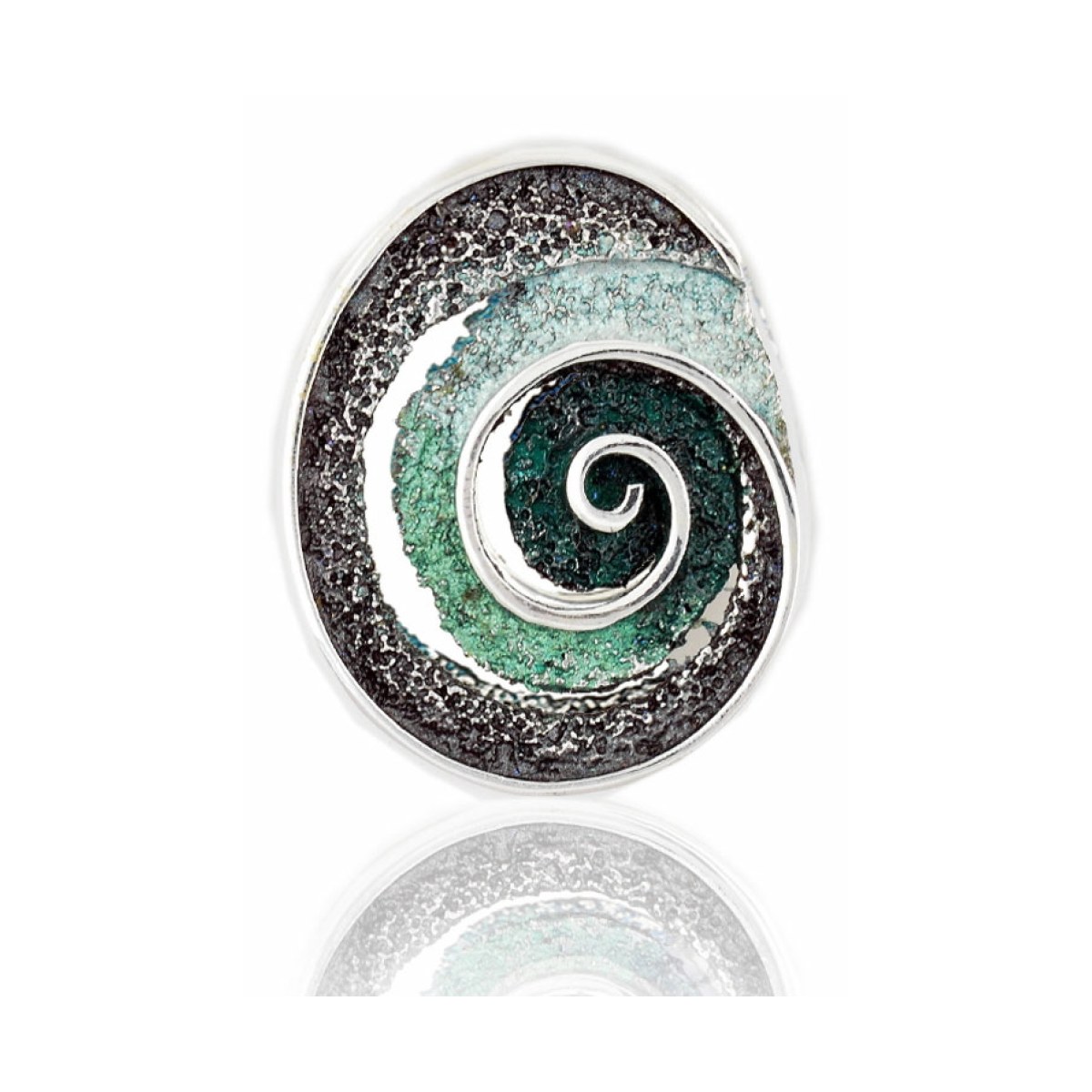 Big emerald-green Riera pendant van Arior Barcelona