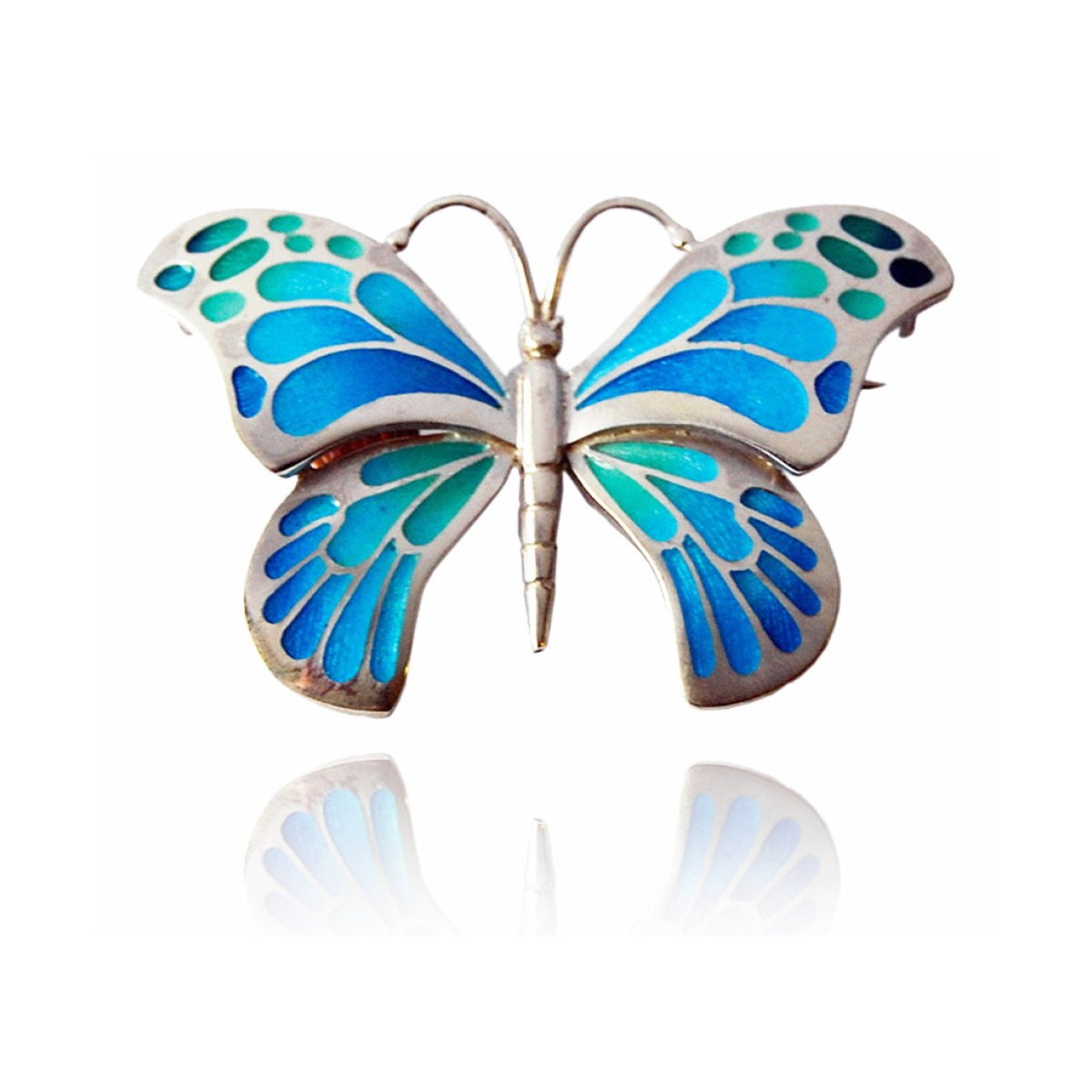 Large Sky Blue Butterfly Brooch Design 2010 van Arior Barcelona