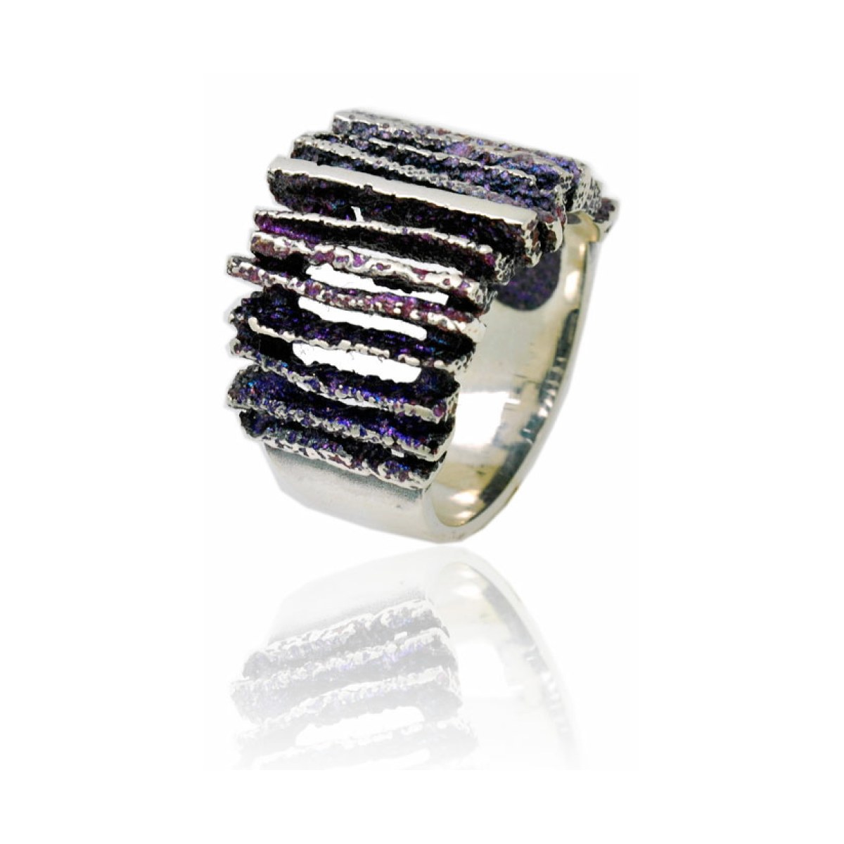 Junc Violet medium ring van Arior Barcelona