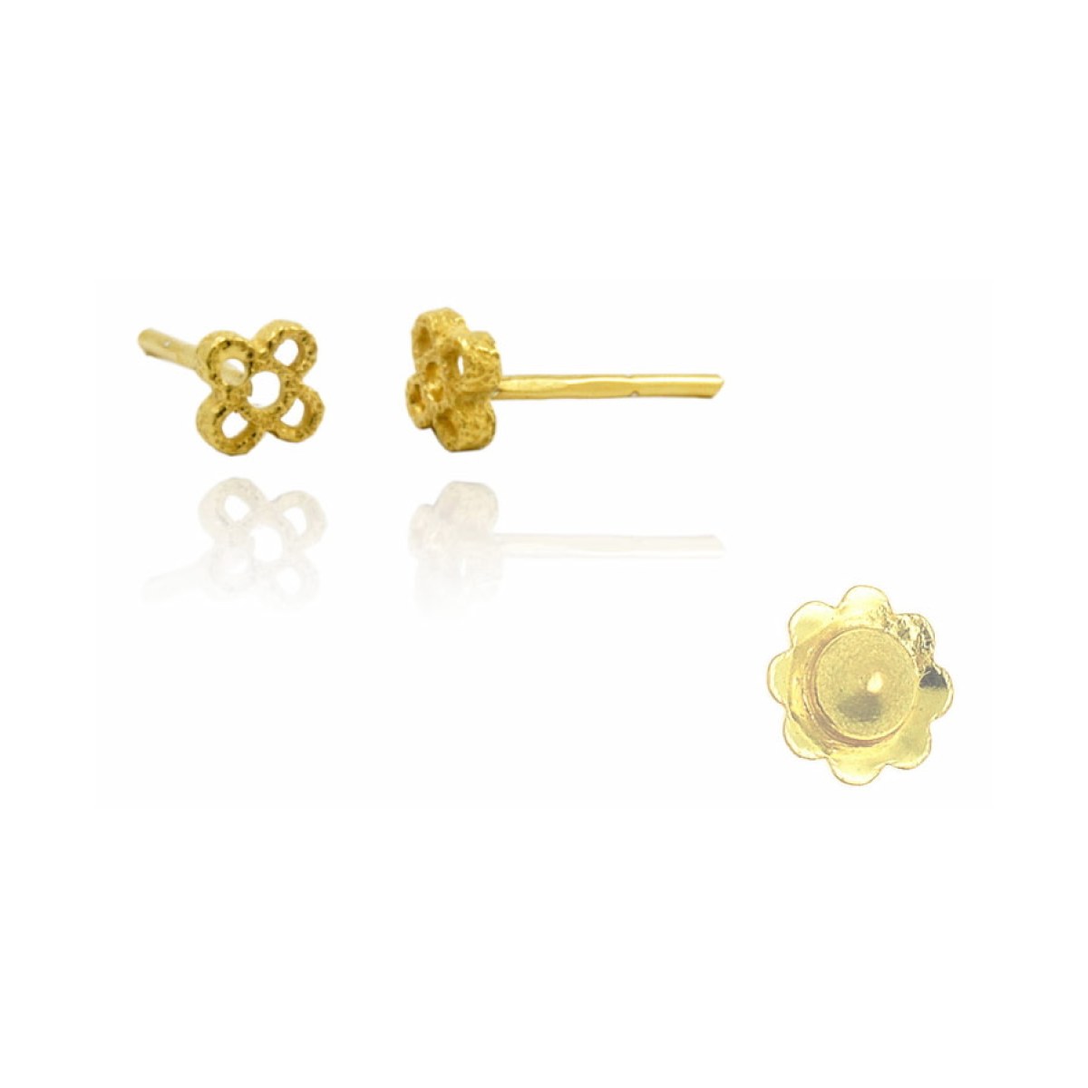 Mini Perforated Panot Earrings van Arior Barcelona