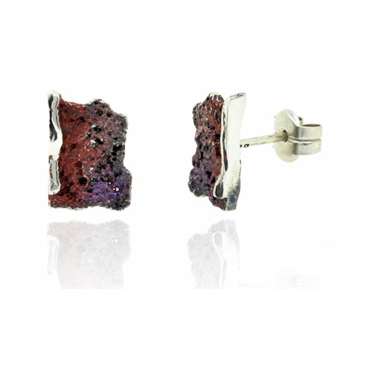 Small red Intenzza earrings van Arior Barcelona