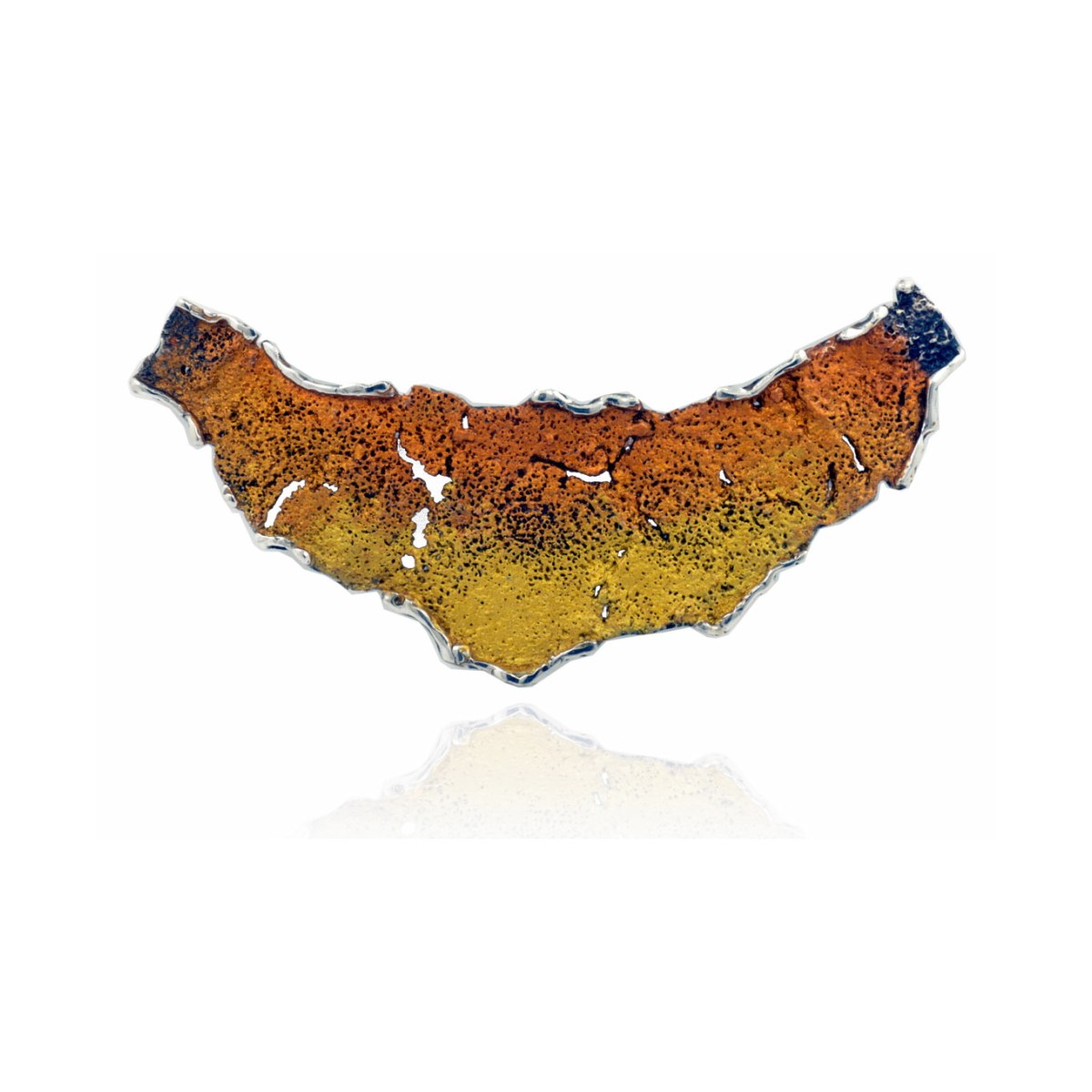Intenzza ochre big necklace van Arior Barcelona