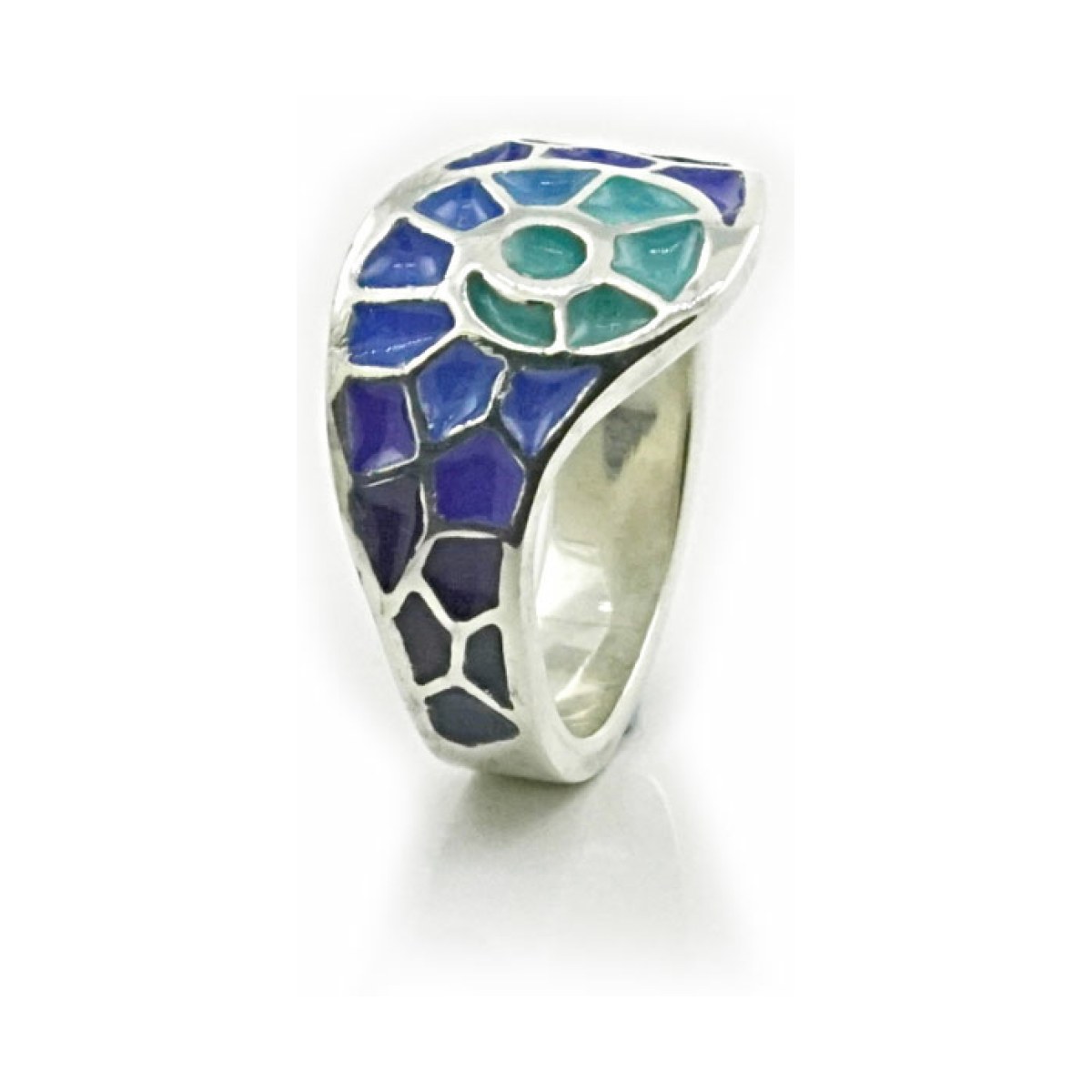 Blue gaudí G ring van Arior Barcelona
