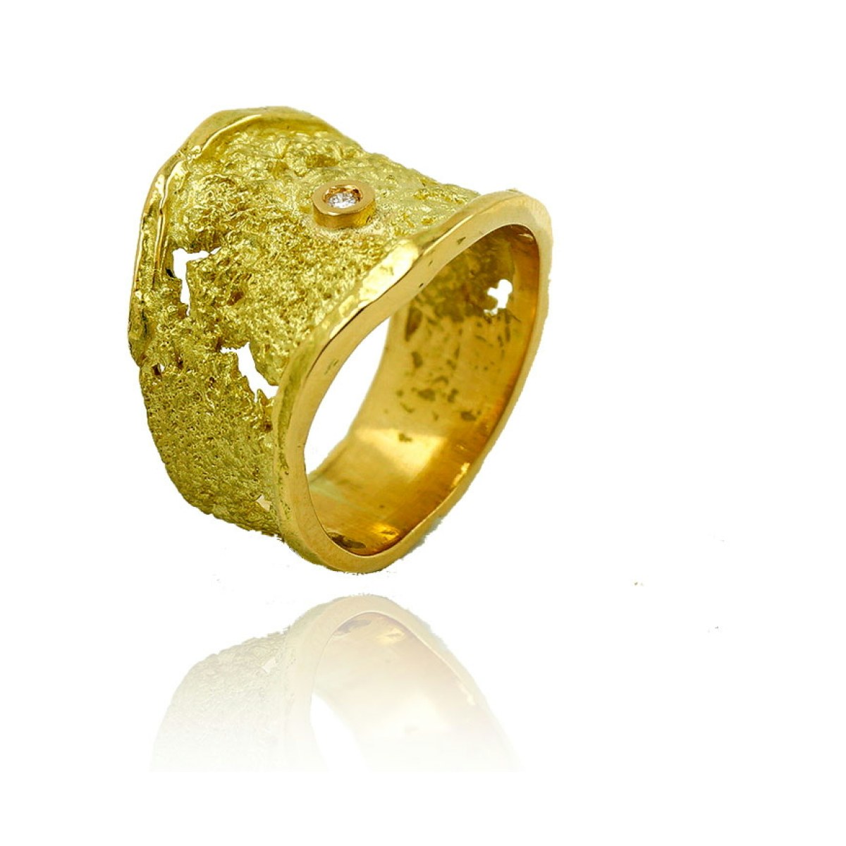 Intenzza gold ring van Arior Barcelona