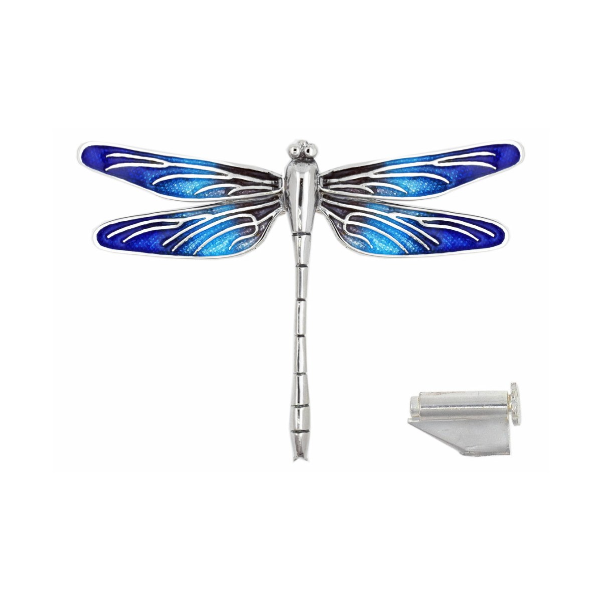 Blue-violet big Dragonfly brooch van Arior Barcelona