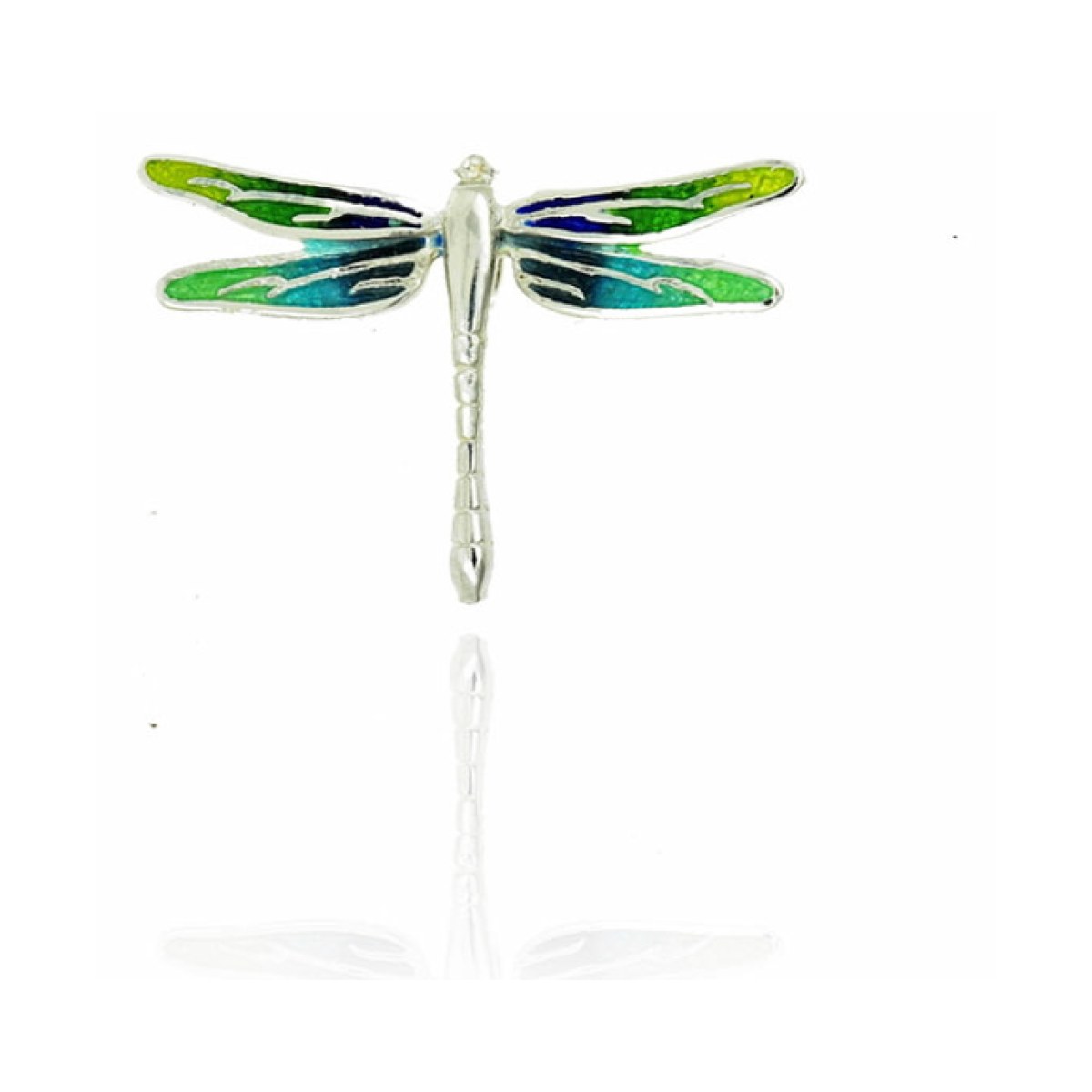 Small Yellow Green Blue Dragonfly Pendant van Arior Barcelona