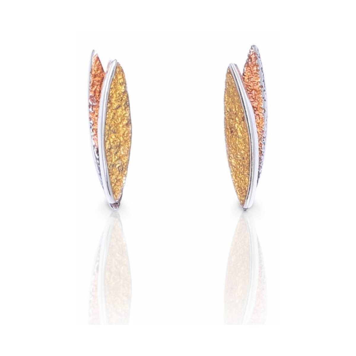 Lara ochre small earring van Arior Barcelona