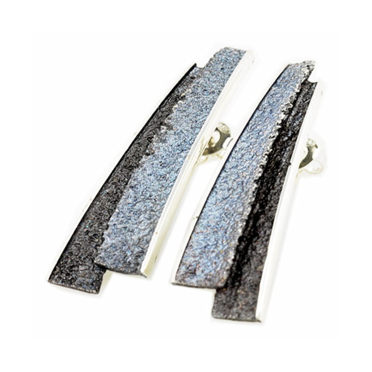Big grey Troia earrings van Arior Barcelona