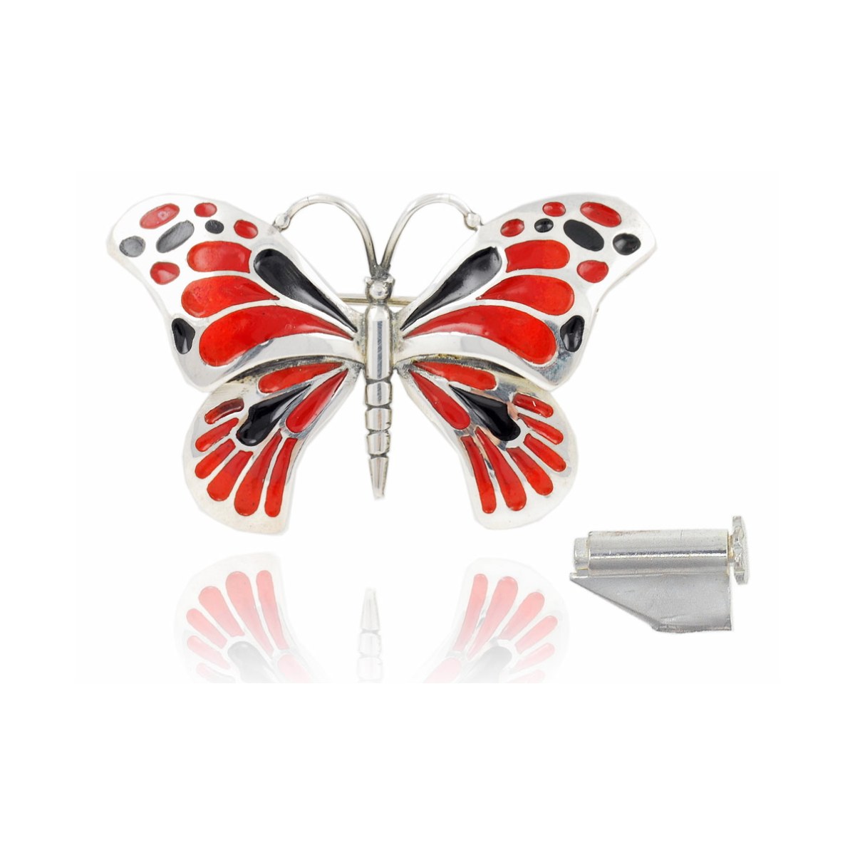 Large Red-Black Butterfly Brooch Design 2010 van Arior Barcelona