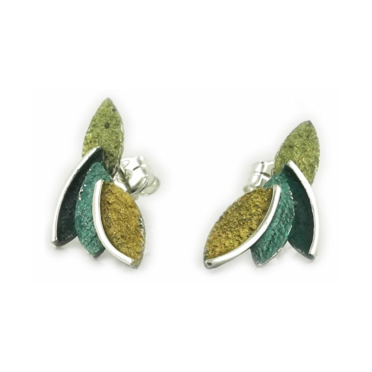 Eire green Small earrings van Arior Barcelona